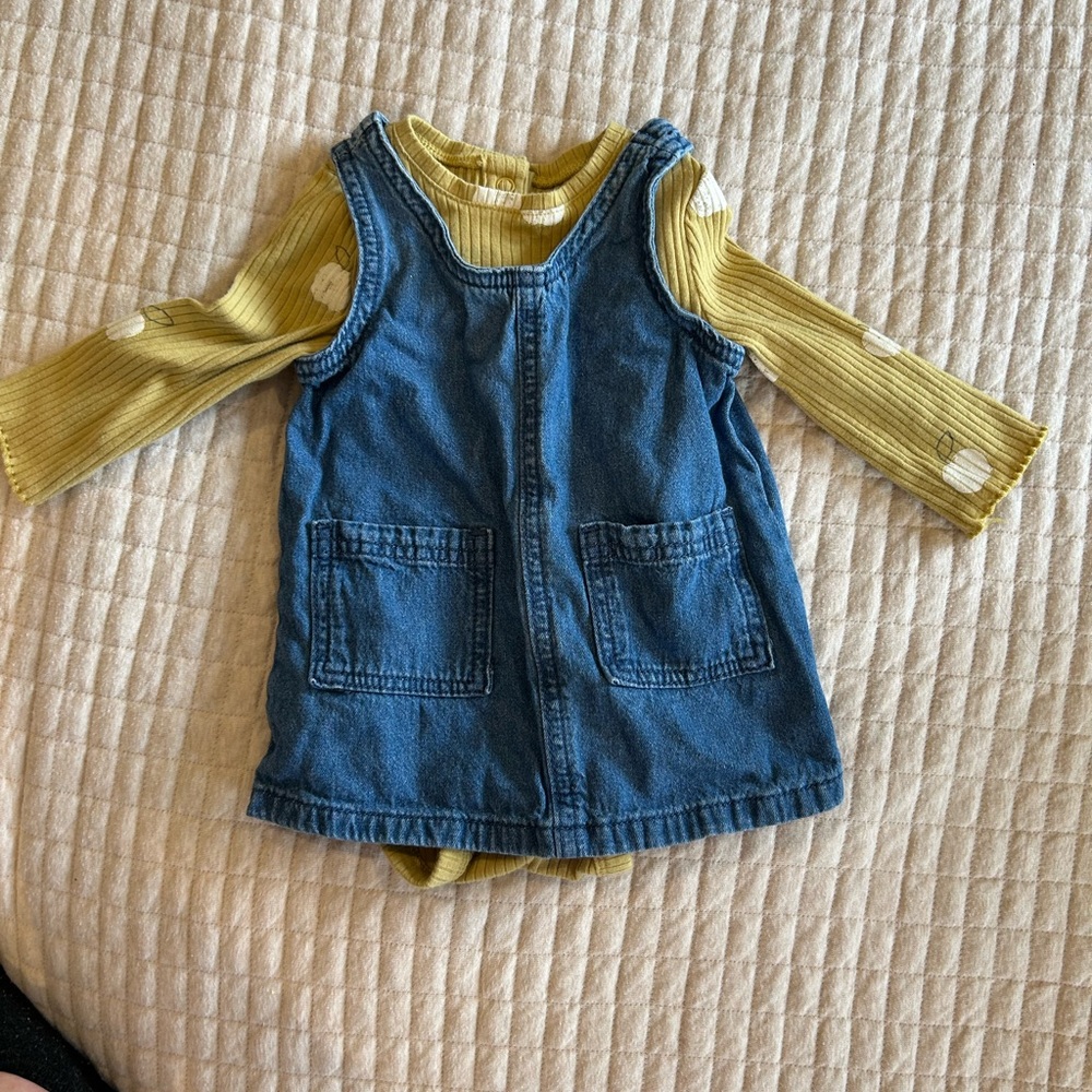 Blue and Yellow Casual Dress